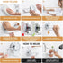 LEVERLOC Bar Soap Holder Dish with Hooks, Soap Tray Suction Cup Wall Mounted for Shower, Stainless Steel Sponge Holder