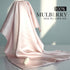 100% Mulberry Silk Pillowcase for Hair and Skin, 22 Momme Pure Natural Silk Pillow Case with Zipper, Light Pink, Queen