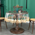 43 inch, Jeloris Plastic Clear Round Tablecloth Vinyl PVC Waterproof Tablecloth Embroidered Lace Edge Transparent Table