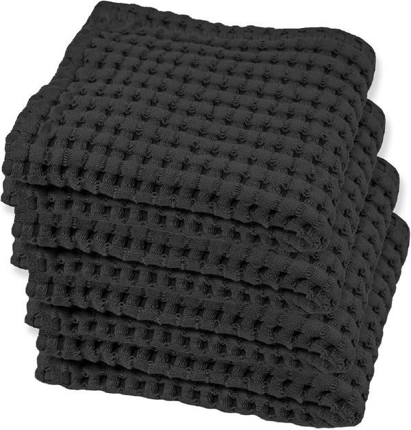 GILDEN TREE Waffle Bath Towels Wash Cloths for Showering, Exfoliating Washcloth Quick