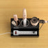 NIUBEE Hair Tool Organizer, Black Acrylic Blow Dryer and Styling Organizer, Bathroom Countertop Storage Stand