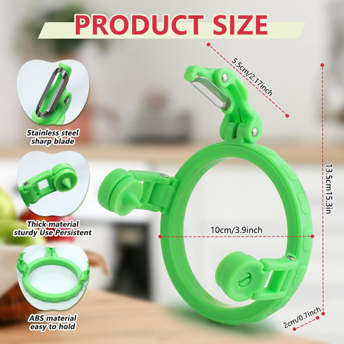 FENGWANGLI 3.86 Inch 8 Apple Peeler Corer Slicer, Orbital Pear Peeler, Manual Apple Cutter Tool In Slices for Potato