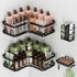 Veken Corner Shower Caddy 4-Pack, Advanced Rustproof Design, No Drilling Adhesive Shelves,