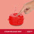 270 ml 1 Count Sistema Easy Eggs Microwave Egg Cooker Egg Poacher with Steam Release Vent BPA-Free Red