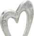 Eleven Perfect Years Rustic Metal Heart Decoration for 11th Anniversary – Free Standing Aluminium & Wooden (hssperf-11)
