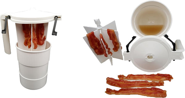 WowBacon Wow Microwave Bacon Cooker - with Locking Lid and Easy Grip Handle