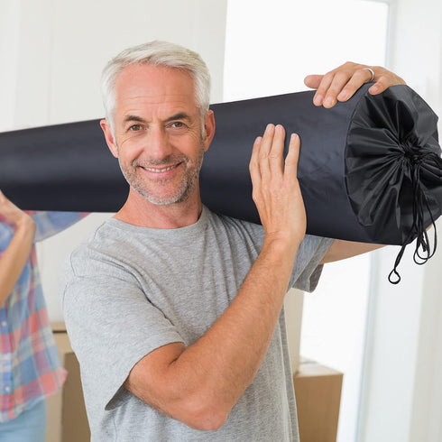 Jumbo Rug Storage Bag for Rugs up to 6 x 9 Ft, Large Nylon Drawstring, 20 x 92 Inch