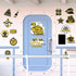 Cruise Door Decorations Magnetic, 16 PCS 60th Birthday Cruise Door Decor Magnets, Cheers to 60 Years Birthday Decor.
