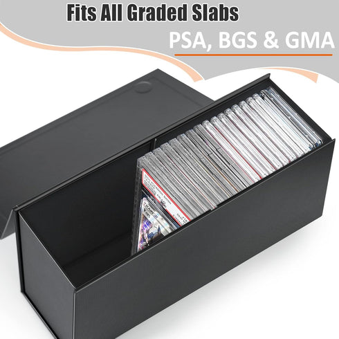 PSA Graded Card Storage Box, PSA Graded Card Storage Holder Container Toploader Box - 1 Pack by tutata