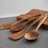 4-Piece Wooden Cooking Utensils Set for Non-Stick Cookware, Includes Spatula, Fork, Turner, Ladle, Strainer Spoons
