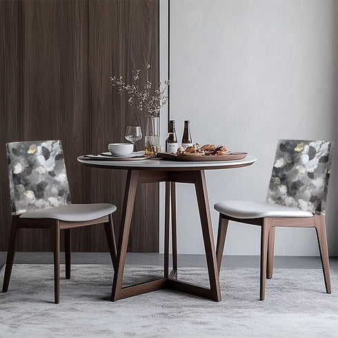 Grey Style Dining Chair Slipcovers Chair Back Covers Dining Stool Slipcovers Washable Back Chairs Protectors Covers
