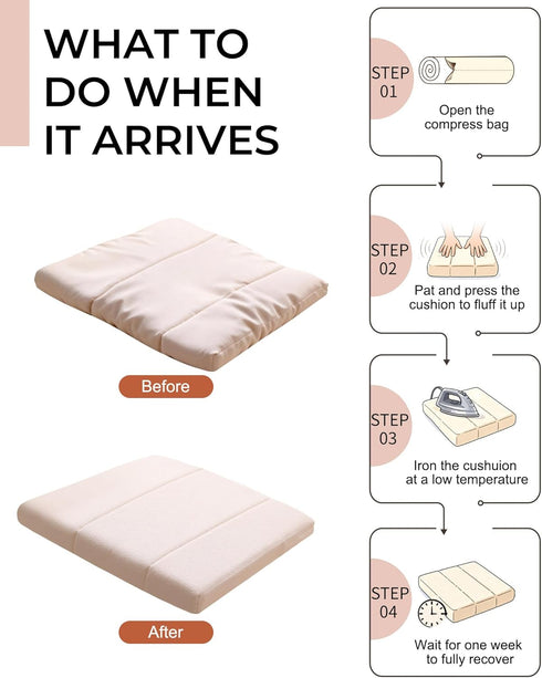 Set 2, (18 18 1.8 inch) Chair Cushions of Dinning Chair Cushions, Kitchen Chair Cushion, Chair Pads for Dining Chairs