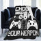 Your Weapon Gamer Gaming Gifts - Ultra Soft Flannel Throw Blankets for Living Room, Bedroom, Couch, Office (50"x40")