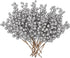 Briful 20 PCS Artificial Christmas Berry Picks, 8.7" Faux Berry Stems Spray
