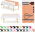 Peach 6 Pack Premium Disposable Plastic Table Runner, 14 x 108 Inch for Dinner Parties & Events by Grandipity