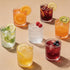 JYlanglin Set 8Includes 12-ounce 10-ounce Set Hobnail Drinking Glasses of beer glasses and cocktail glasses.Kitchen