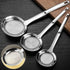 Kitchen Skimmer Strainers Set, Stainless Steel Mesh Colanders with Handle for Cooking Vegetable Strainer