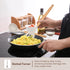 E-far Cooking Utensils Set of 6 - Silicone Kitchen Utensils with Wooden Handle, Non-stick Cookware Friendly, Heat