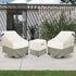 Square,600D 25" 25" 18" Waterproof Outdoor Ottoman Cover Heavy Duty Patio Small Side Table Cover,Patio Furniture Covers