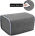 Yarwo 4 Slice Toaster Cover, Gray with Grid, Fits Most Long Slot Toasters, Pockets and Top Handle