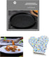 Bakeware Pizza Pan Set, 8x1 Inch Heavy Duty Non-Stick Bakeware for Pies, Pizza, and Cakes