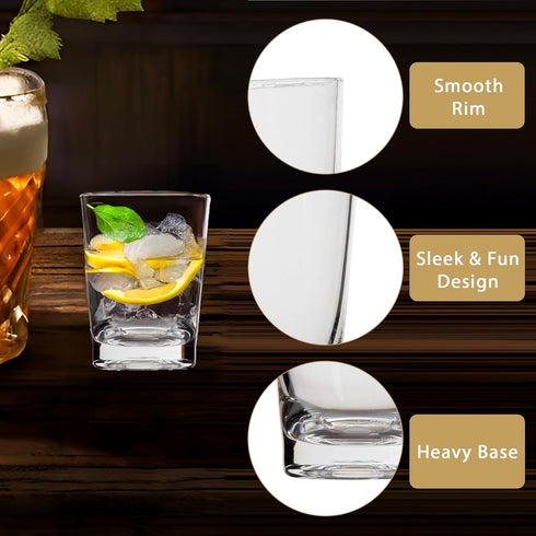 Lily's Home 1.5oz Acrylic Shot Glasses, Premium Clear Reusable Cups for Liquor, Jello Shots, Tasting, Dipping