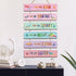 Yookeer Set of 6 Watercolor Dinosaur Wall Art Decors - Rustic Wooden Motivational Wall Hanging Plaque Sign, You Are