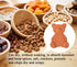 dgudgu 4 PCS Terracotta Brown Sugar Saver Discs Terra Cotta Bear Shaped Brown Sugar Keeper Softener Disc
