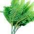 Leoyoubei 4 Bunches 14" Ferns, Artificial Boston Fern Bush Plant for Indoor Outdoor Hanging Basket Decor