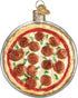 Old World Christmas Ornaments: Glass Blown Pizza Pie Food Ornaments for Christmas Tree