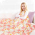 50 60 Inches Baby Blanket for Boys Girls, Super Soft Double Layer Mink Blankets with Dotted Backing, Lattice Sun