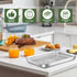 9 Inch Baking Tray Pan & Cooling Rack Set, Joyfair Stainless Steel Toaster Oven Pan with Grid Rack for Cookies, Meats