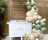 Sage Green Gold Confetti Balloons, 50 pcs Olive Green Blush Gold Metallic Latex Balloons for Party Decorations