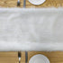 CEMGYIUK Table Runner,Modern Snowy White Faux Fur Decor Runner