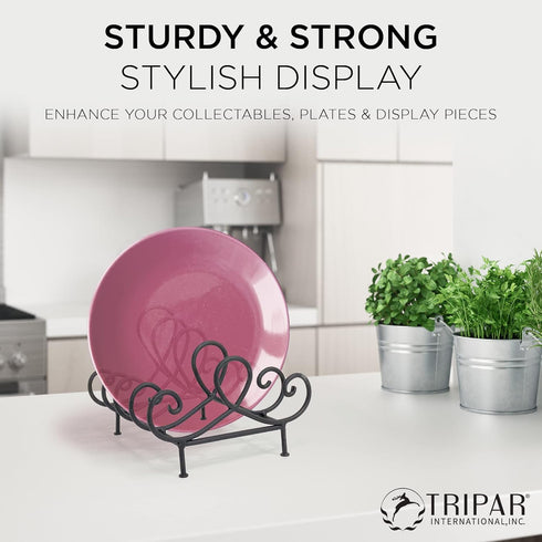 TRIPAR Baldwin 4 Place Plate Holder, Kitchen Organizers and Storage Solution
