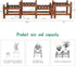 (45.5Long,Multiple Way,4 Wood Flower Stand Small Plant Stand Indoor Outdoor Plant Shelf Low Window Shelf for Plants