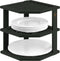 Bambuesi Plate Organizer for Cabinet - Corner Cabinet Organizer and Kitchen Cabinet