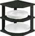Bambuesi Plate Organizer for Cabinet - Corner Cabinet Organizer and Kitchen Cabinet