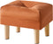 YMYNY Small Footstool Ottoman, Faux Leather Footrest with Sponge Padded Seat, Step