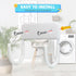 BiJun Ironing Board Holder Wall Mount - Iron Board Hook with 5 Inch Length for Laundry Rooms (White)