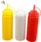 Condiments Squeeze Bottles for Ketchup, Mustard, Mayo, Dressing, Oil, Syrup, Vinegar, Sauces,