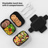 Bento Box Adult, Lunch Box Containers for Men Women with 8 Compartments, Lunch Containers with Utensils, 51 OZ/1900ML, Microwave & Dishwasher Safe by HOMETALL