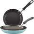 Farberware Cookstart DiamondMax Nonstick Frying Pans/Skillet Set, 8.25 Inch and 10 Inch, Aqua, Dishwasher Safe