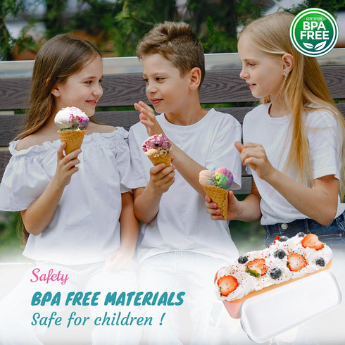 2 Pack (1.6 Frozen Ice Cream Tub Containers Quart Each), Reusable Freezer Storage Containers with Lids for Homemade