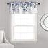 Lush Decor Weeping Flowers Valance Curtain for Windows, Navy and Blue, 18" x 52"