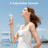 JISULIFE Mini Handheld Fan, Portable Bladeless USB Rechargeable Fan with Powerful Turbo Wind