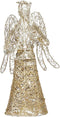 PRETYZOOM Exquisite Glitter Angel Christmas Tree Topper Figure Treetop Ornament for Festival Home Decor