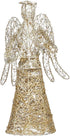 PRETYZOOM Exquisite Glitter Angel Christmas Tree Topper Figure Treetop Ornament for Festival Home Decor