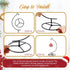 2 Pack 10.43" Baderke Ornament Display Stand, Height Ornament Hanger, Air Plant Holder Terrariums Hanging Stand Crystal