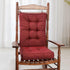 RACE LEAF High Back Rocking Chair Cushion Set with Memory Foam, Non-Slip